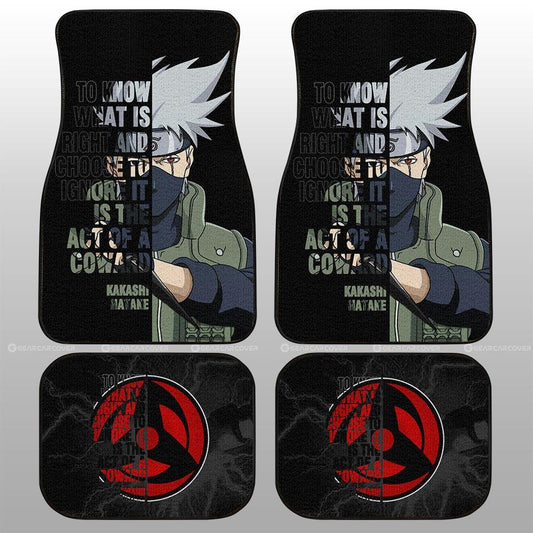 Hatake Kakashi Quotes Car Floor Mats Custom Car Accessoriess - Gearcarcover - 2