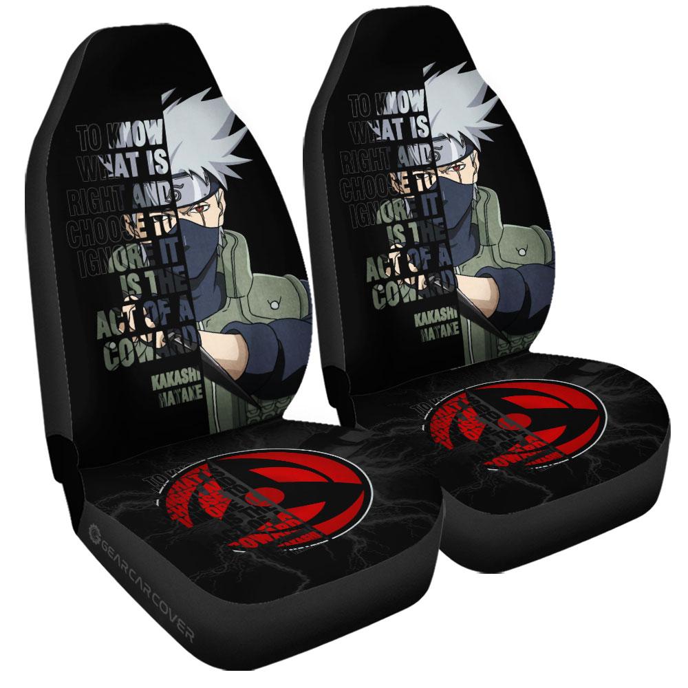 Hatake Kakashi Quotes Car Seat Covers Custom Anime Car Accessoriess - Gearcarcover - 3