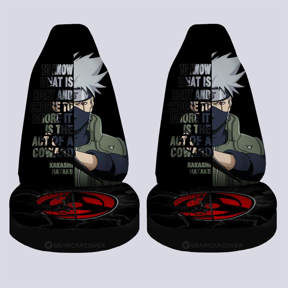 Hatake Kakashi Quotes Car Seat Covers Custom Anime Car Accessoriess - Gearcarcover - 4