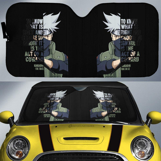 Hatake Kakashi Quotes Car Sunshade Custom Car Accessoriess - Gearcarcover - 1