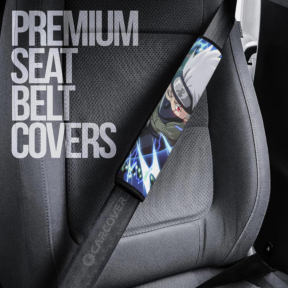 Hatake Kakashi Seat Belt Covers Custom For Anime Fans - Gearcarcover - 3