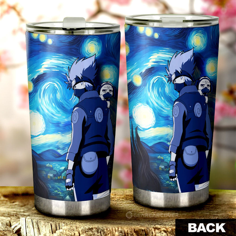 Hatake Kakashi Tumbler Cup Custom Starry Night Styles - Gearcarcover - 2