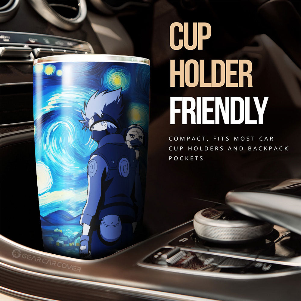 Hatake Kakashi Tumbler Cup Custom Starry Night Styles - Gearcarcover - 3