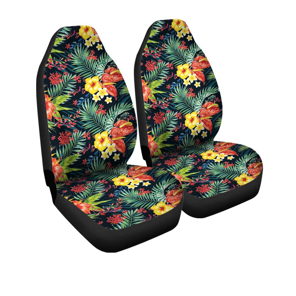 Hawaiian Car Seat Covers Custom Plumeria Hibiscus Car Accessories - Gearcarcover - 3