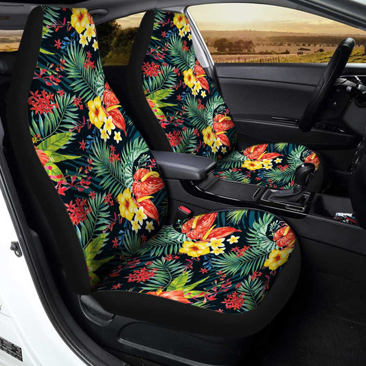 Hawaiian Car Seat Covers Custom Plumeria Hibiscus Car Accessories - Gearcarcover - 2