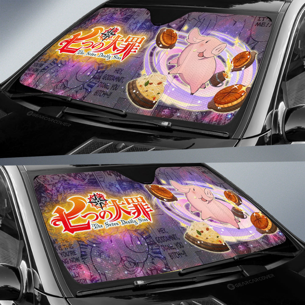 Hawk Car Sunshade Custom Galaxy Manga Style - Gearcarcover - 2