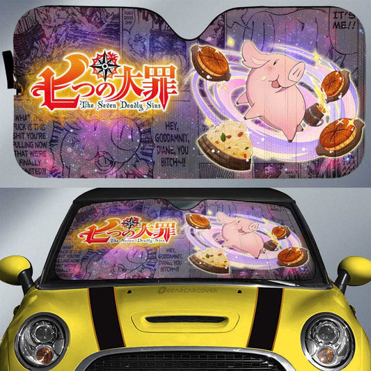 Hawk Car Sunshade Custom Galaxy Manga Style - Gearcarcover - 1