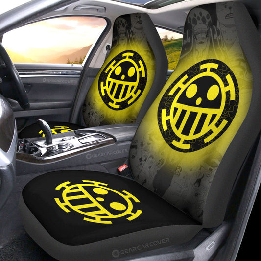Heart Pirates Flag Car Seat Covers Custom Car Accessories - Gearcarcover - 2