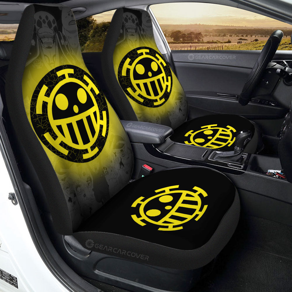 Heart Pirates Flag Car Seat Covers Custom Car Accessories - Gearcarcover - 1