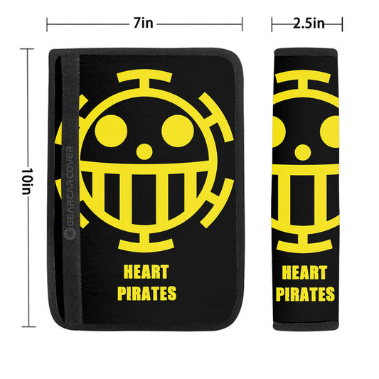 Heart Pirates Flag Seat Belt Covers Custom Car Accessories - Gearcarcover - 1