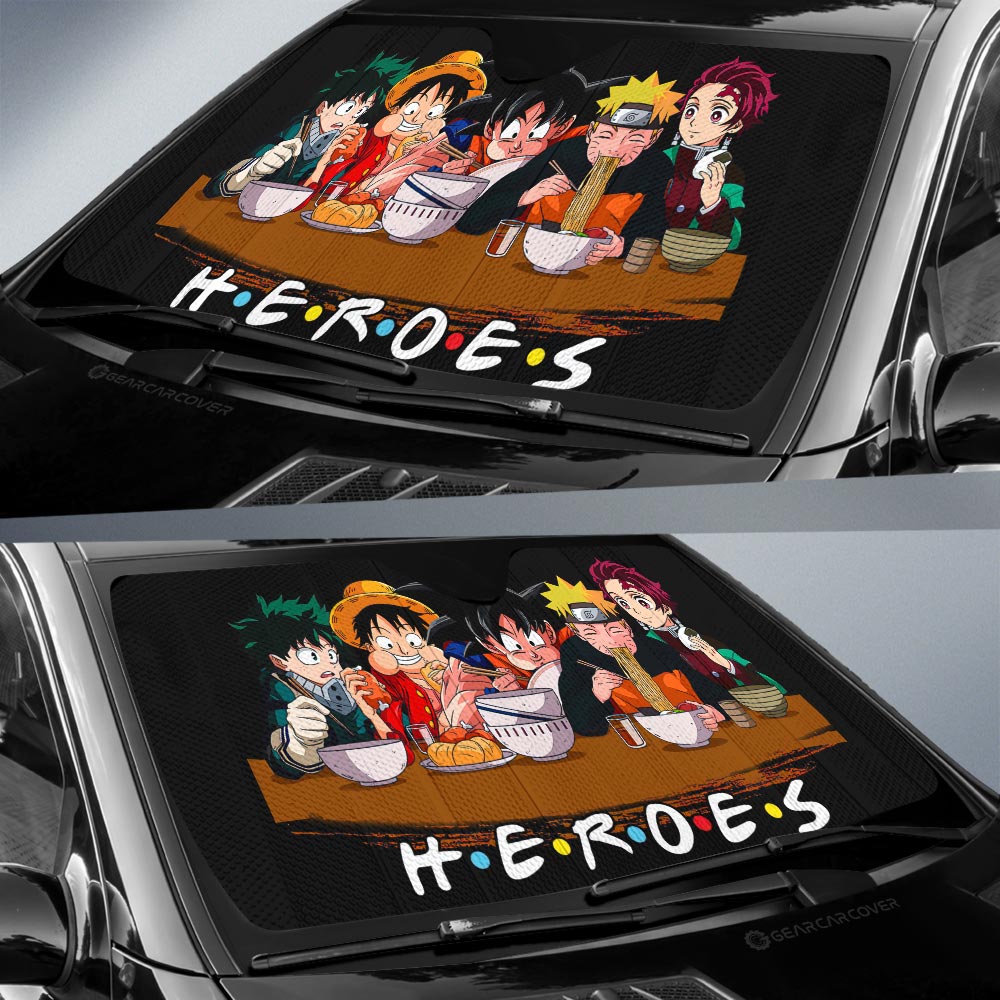 Heroes Mashup Car Sunshade Custom Car Accessories - Gearcarcover - 2