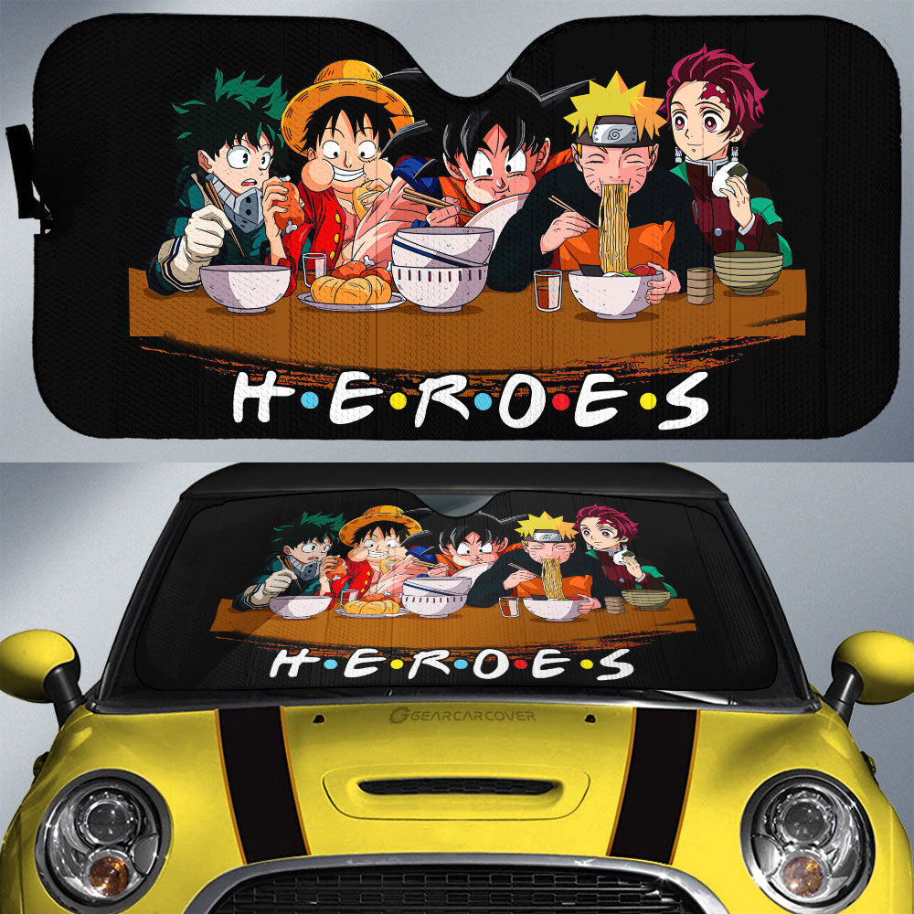 Heroes Mashup Car Sunshade Custom Car Accessories - Gearcarcover - 1