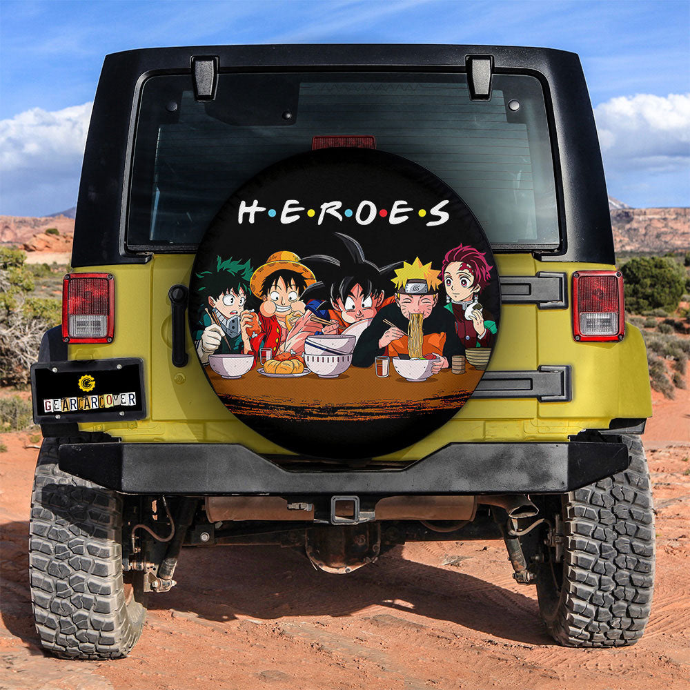 Heroes Mashup Spare Tire Covers Custom Car Accessories - Gearcarcover - 2