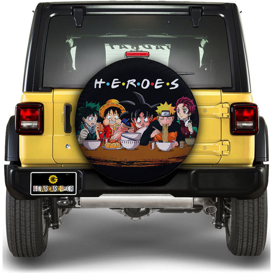 Heroes Mashup Spare Tire Covers Custom Car Accessories - Gearcarcover - 1