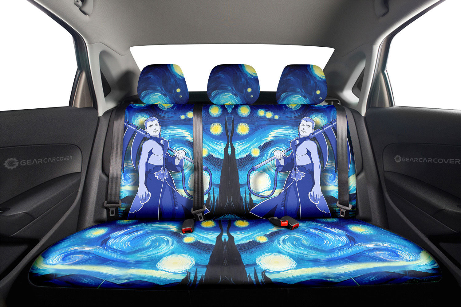 Hidan Car Back Seat Covers Custom Starry Night Styles - Gearcarcover - 2