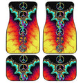 Hippie Peace Car Floor Mats Custom Amazing Car Accessories Gift Idea - Gearcarcover - 1