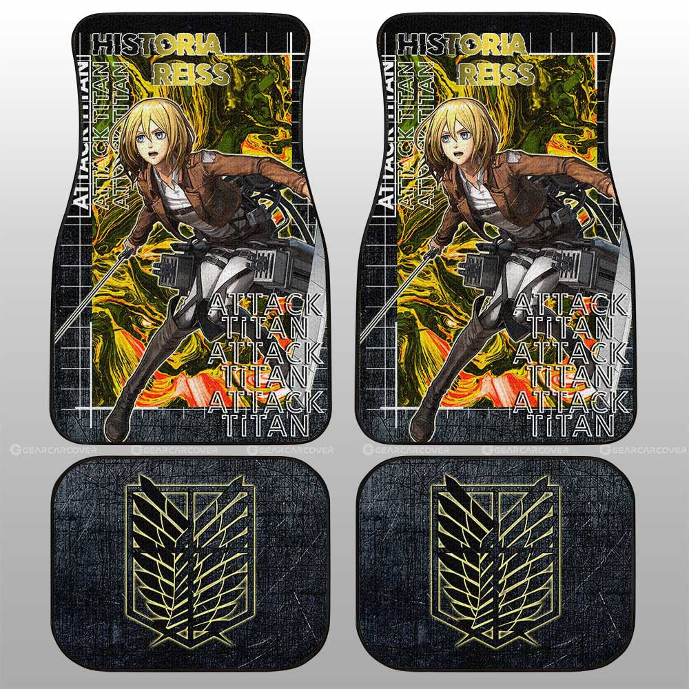 Historia Reiss Car Floor Mats Custom Attack On Titan Car Accessories - Gearcarcover - 1