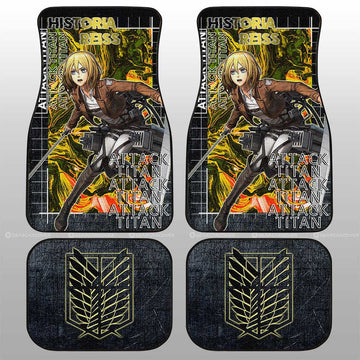 Historia Reiss Car Floor Mats Custom Attack On Titan Car Accessories - Gearcarcover - 1