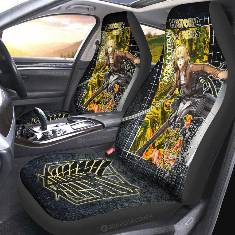 Historia Reiss Car Seat Covers Custom Attack On Titan Car Accessories - Gearcarcover - 1