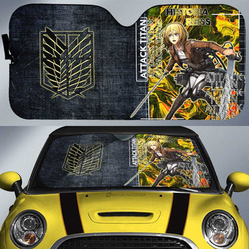 Historia Reiss Car Sunshade Custom Attack On Titan Car Accessories - Gearcarcover - 1