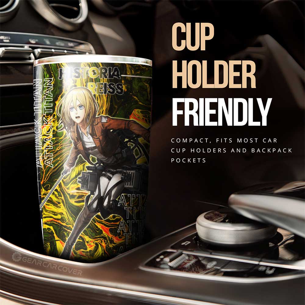 Historia Reiss Tumbler Cup Custom Attack On Titan Car Accessories - Gearcarcover - 3