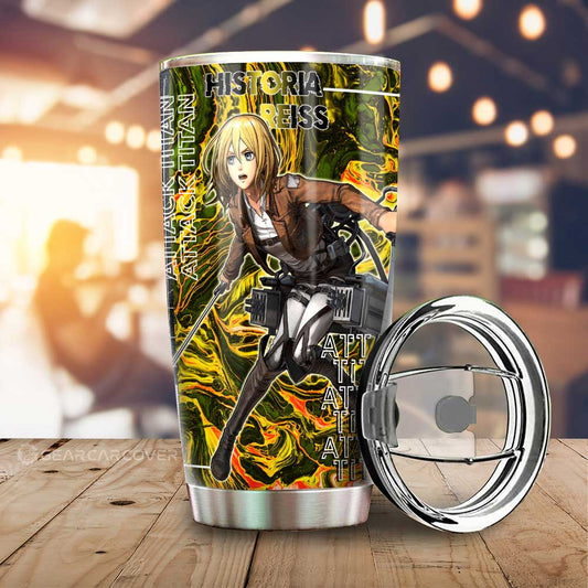 Historia Reiss Tumbler Cup Custom Attack On Titan Car Accessories - Gearcarcover - 1