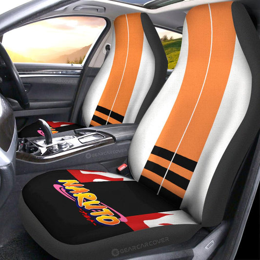 Hokage Uniform Car Seat Covers Custom Anime Car Interior Accessories - Gearcarcover - 2