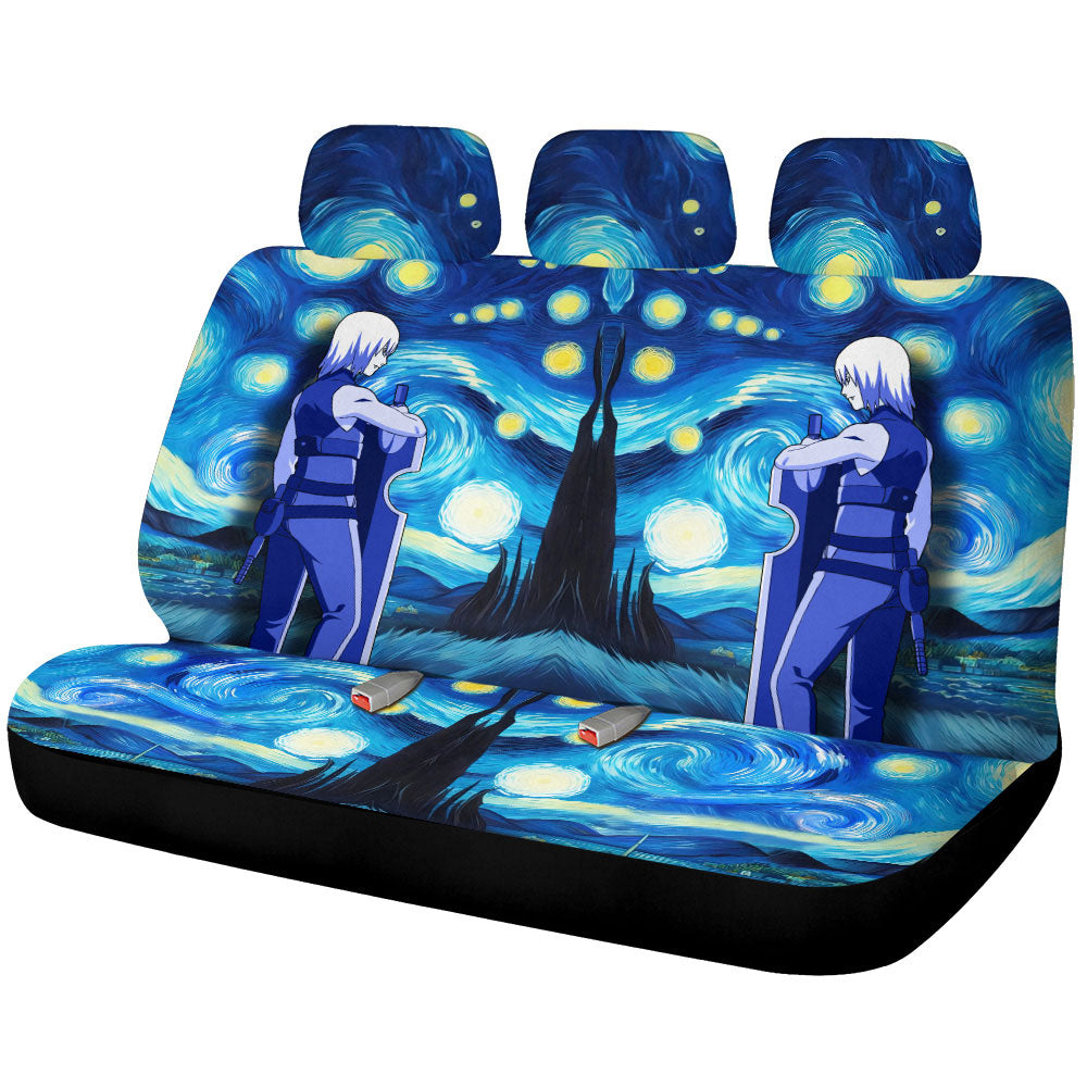 Hoozuki Suigetsu Car Back Seat Covers Custom Starry Night Styles - Gearcarcover - 1