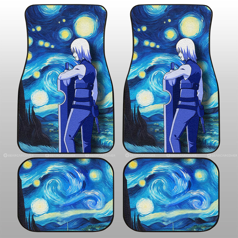 Hoozuki Suigetsu Car Floor Mats Custom Starry Night Styles - Gearcarcover - 1