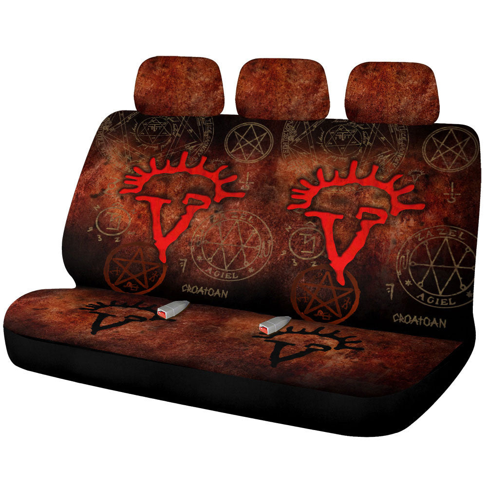 Horn of Gabriel Sigil Car Back Seat Covers Custom Supernatural Car Accessories - Gearcarcover - 1