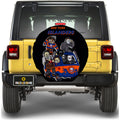 Horror Characters Sport New York Islanders Spare Tire Cover With Camera Hole - Gearcarcover - 2