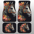 Horse Floral Car Floor Mats Custom Car Accessories - Gearcarcover - 1