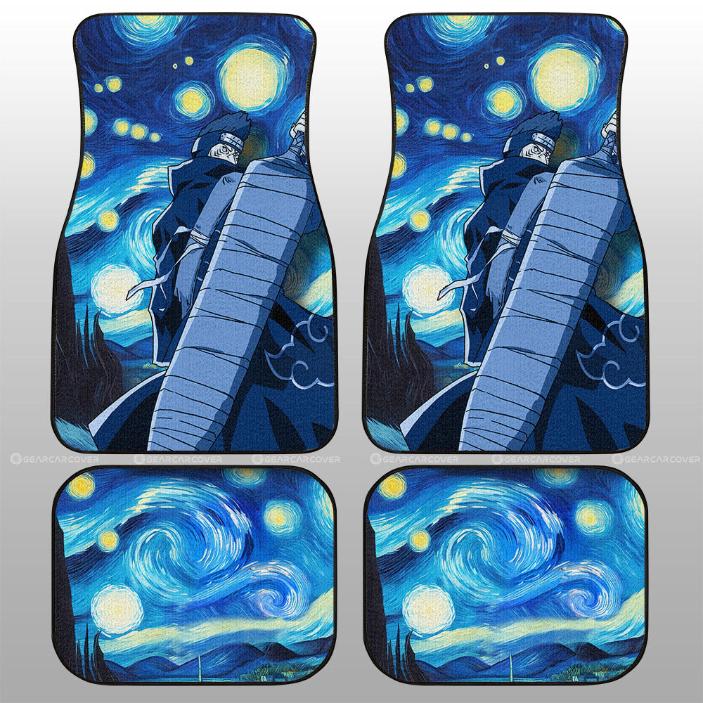 Hoshigaki Kisame Car Floor Mats Custom Starry Night Styles - Gearcarcover - 1