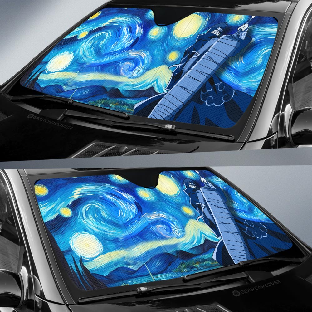 Hoshigaki Kisame Car Sunshade Custom Starry Night Styles - Gearcarcover - 2