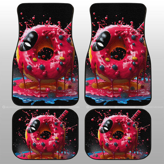 Hot Pink Donuts Car Floor Mats Custom Girly Pattern Car Accessories - Gearcarcover - 1