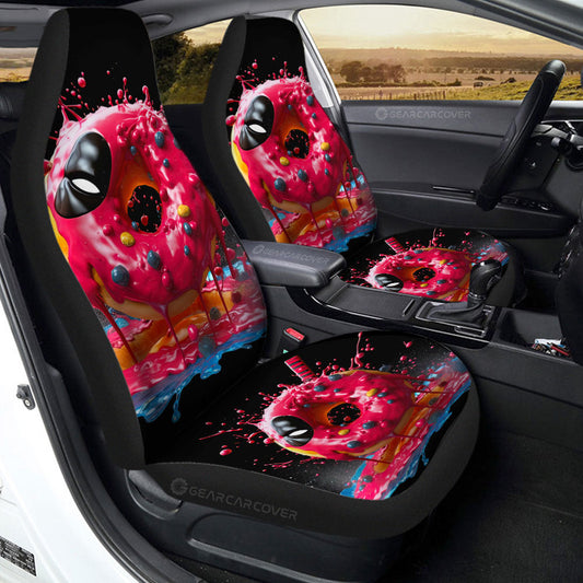 Hot Pink Donuts Car Seat Covers Custom Girly Pattern Car Accessories - Gearcarcover - 2