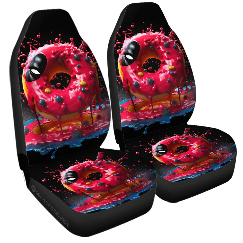 Hot Pink Donuts Car Seat Covers Custom Girly Pattern Car Accessories - Gearcarcover - 3