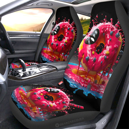 Hot Pink Donuts Car Seat Covers Custom Girly Pattern Car Accessories - Gearcarcover - 1
