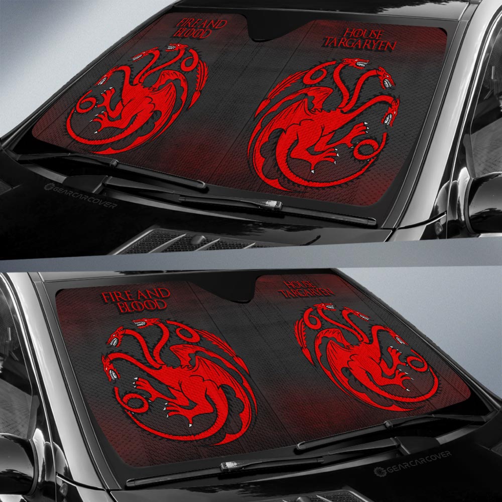 House Targaryen Car Sunshade Custom Game Of Throne - Gearcarcover - 2