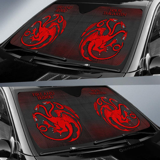 House Targaryen Car Sunshade Custom Game Of Throne - Gearcarcover - 2
