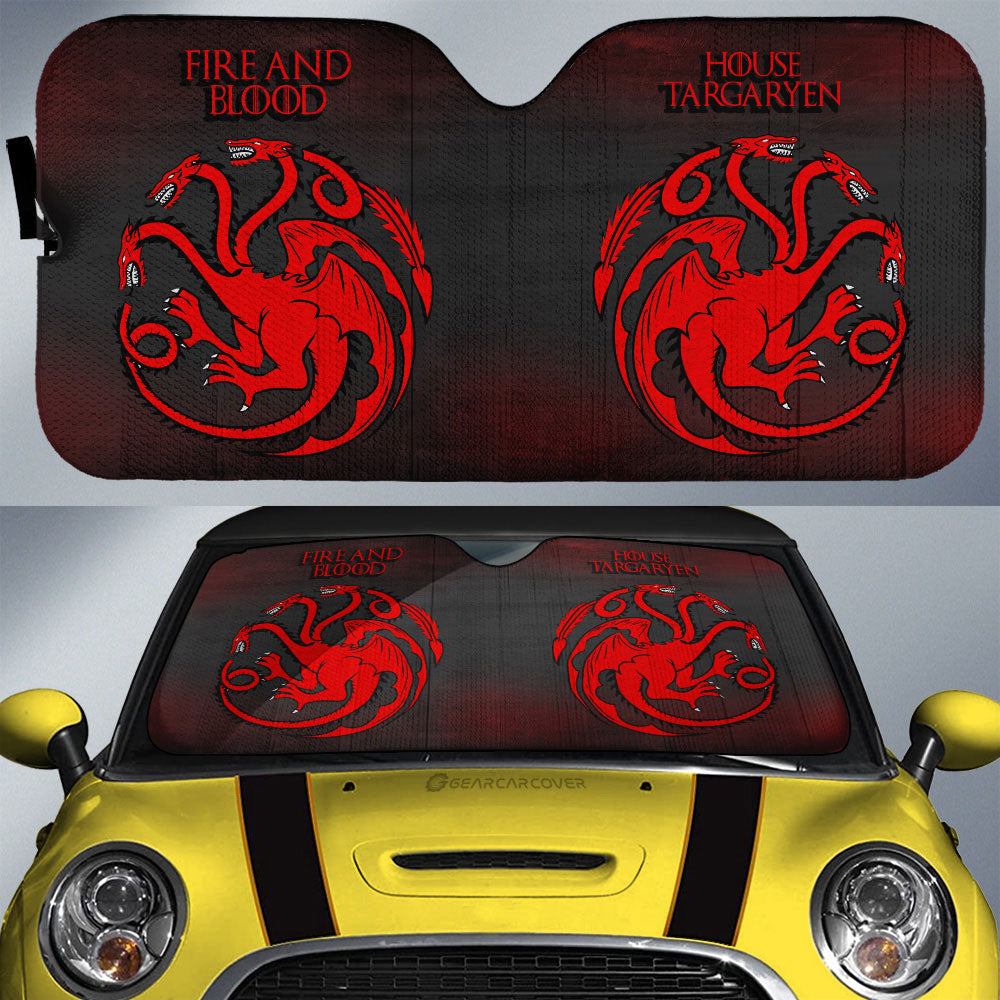 House Targaryen Car Sunshade Custom Game Of Throne - Gearcarcover - 1