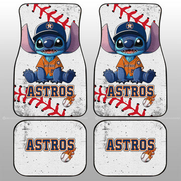 Houston Astros Car Floor Mats Stitch Theme Collection - Gearcarcover - 1