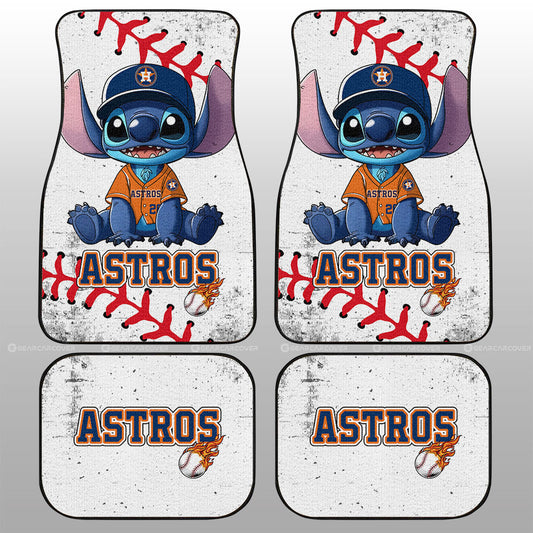 Houston Astros Car Floor Mats Stitch Theme Collection - Gearcarcover - 1