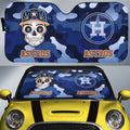 Houston Astros Car Sunshade Skull Theme Collection - Gearcarcover - 1