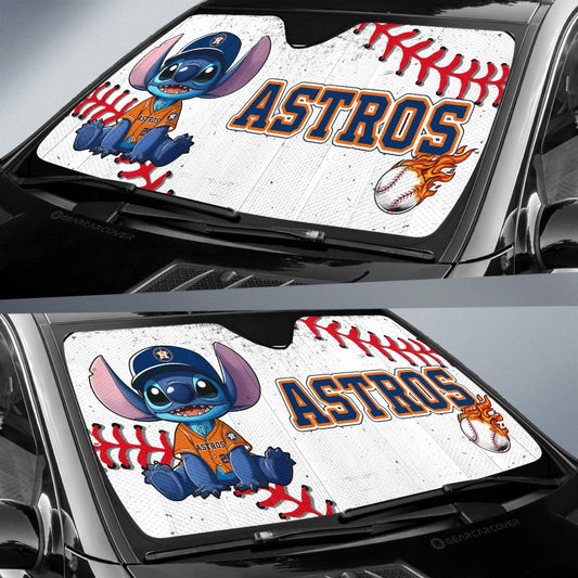 Houston Astros Car Sunshade Stitch Theme Collection - Gearcarcover - 2