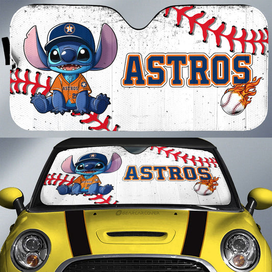 Houston Astros Car Sunshade Stitch Theme Collection - Gearcarcover - 1