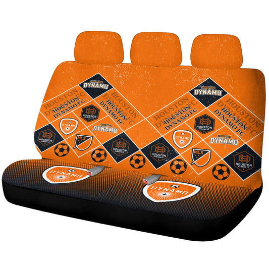 Houston Dynamo FC Car Back Seat Covers Sporty Team Collection - Gearcarcover - 1