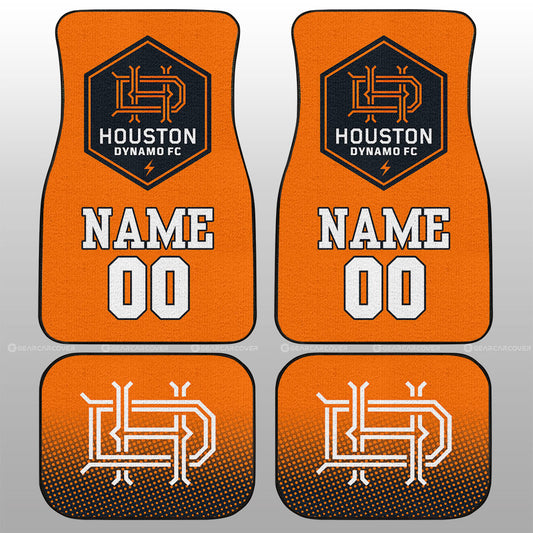 Houston Dynamo FC Car Floor Mats Sporty Team Collection - Gearcarcover - 1