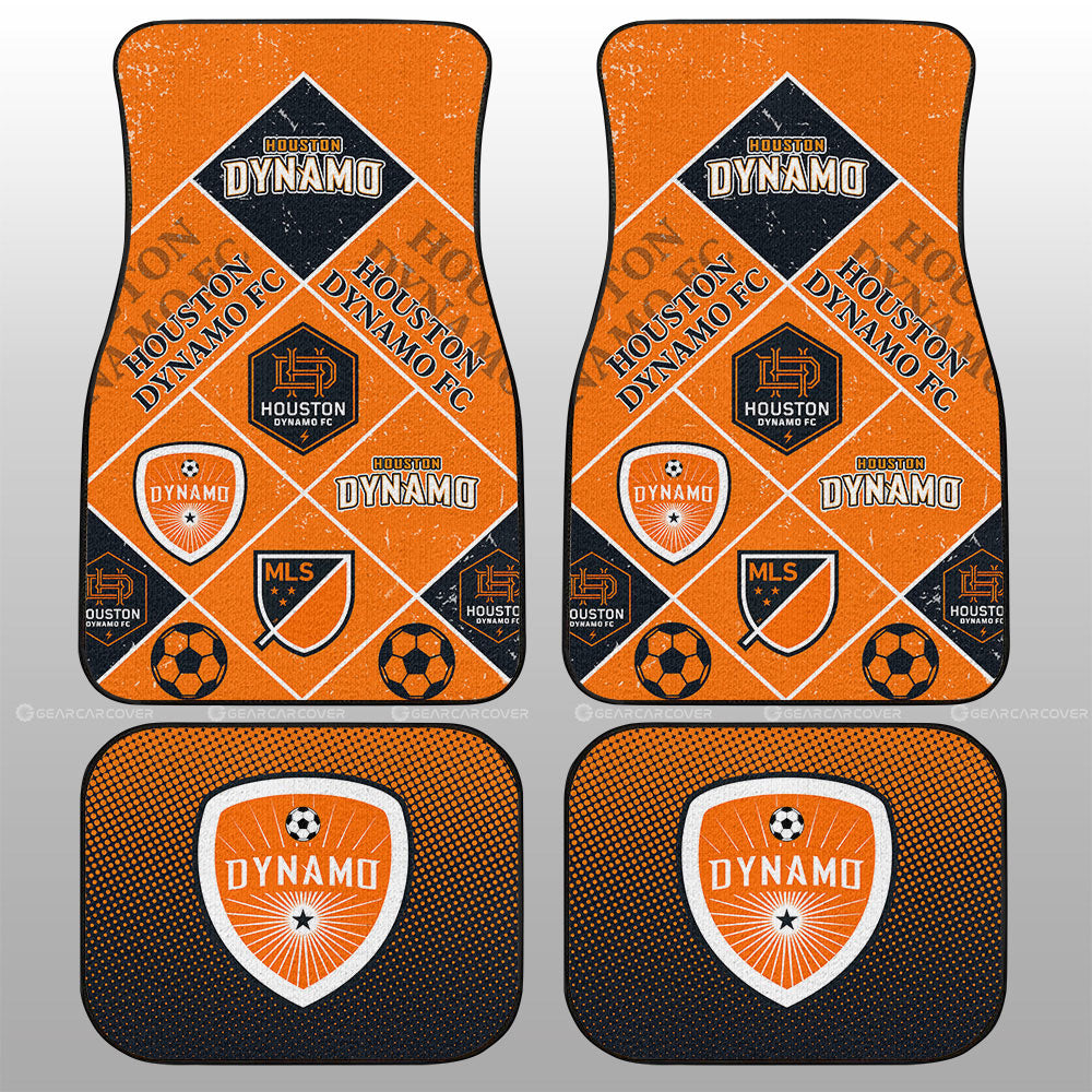 Houston Dynamo FC Car Floor Mats Sporty Team Collection - Gearcarcover - 1