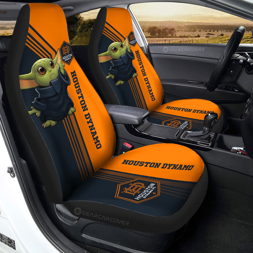 Houston Dynamo FC Car Seat Covers Baby Yoda Car Accessories - Gearcarcover - 2